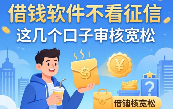 盘点借钱软件不看征信的平台,这几个口子审核宽松