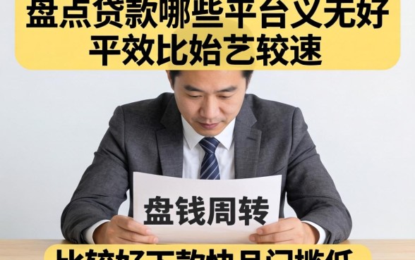 急需用钱周转？盘点贷款哪些平台比较好下款快且门槛低