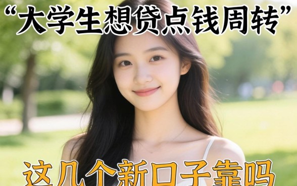 求助！2026年大学生想贷点钱周转，这几个新口子靠谱吗？
