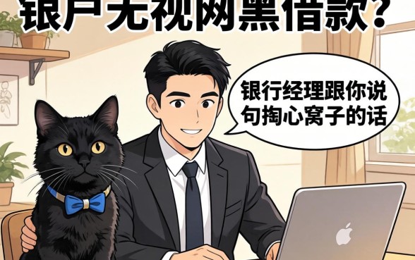 无视黑户无视网黑的借款?银行经理跟你说句掏心窝子的话