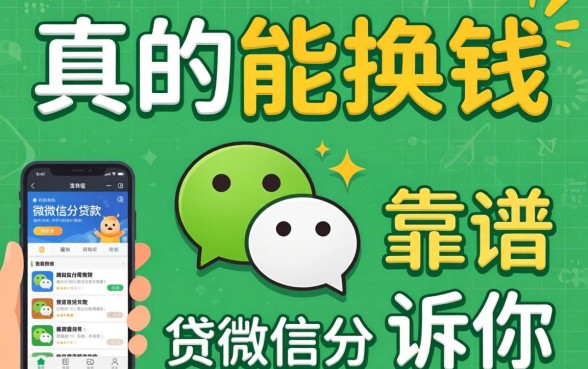 微信分真的能换钱?有没有微信分贷款的软件?这五个靠谱平台告诉你答案