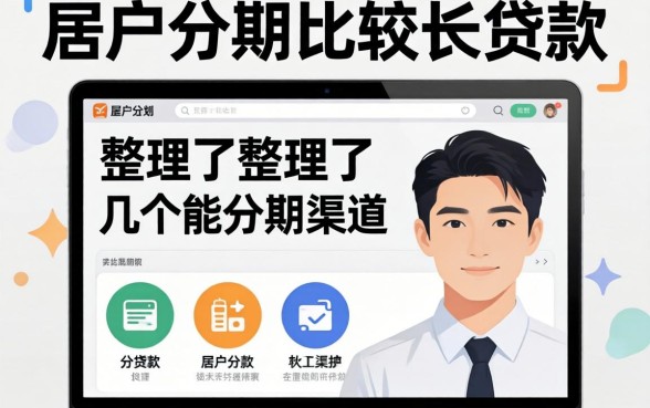 黑户分期比较长的贷款：整理了几个能分期的渠道
