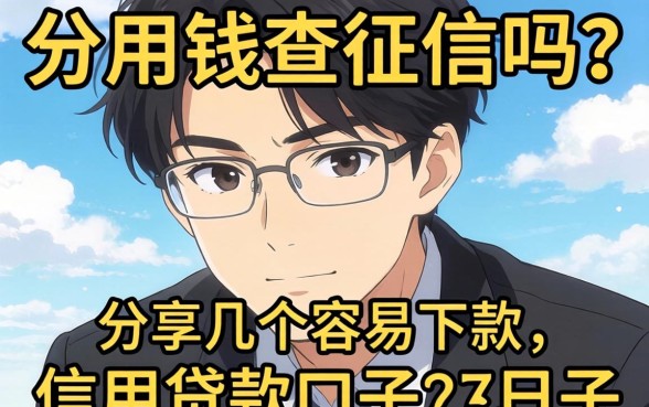 急用钱查征信吗？分享几个容易下款的信用贷款口子