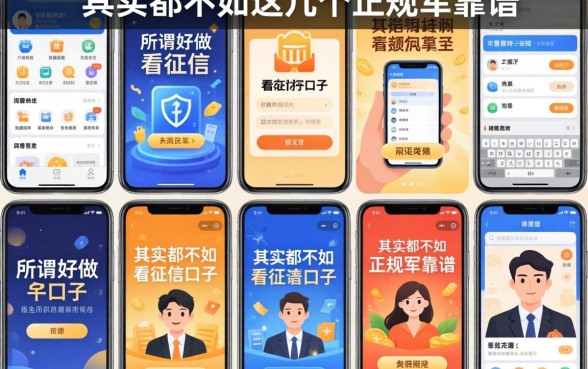 我试了十几个平台，发现那些所谓好做不看征信的口子，其实都不如这几个正规军靠谱