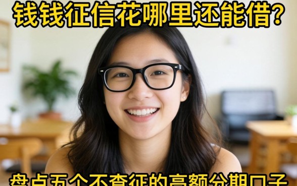 急需用钱征信花哪里还能借？盘点五个不查征信的高额分期口子