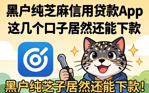 揭秘黑户纯芝麻信用贷款app，这几个口子居然还能下款