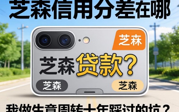 芝麻信用分差在哪可以贷款?我做生意周转十年踩过的坑