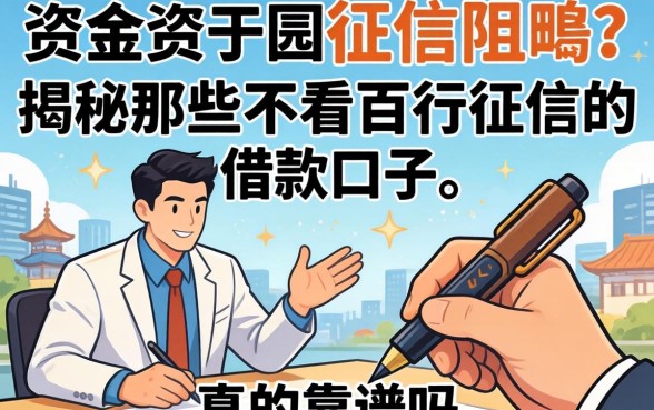 急需资金却因征信受阻？揭秘那些不看百行征信的借款口子，真的靠谱吗？