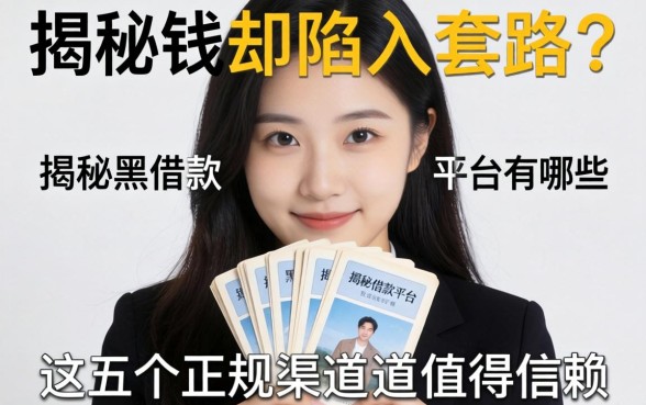 急需用钱却陷入套路？揭秘黑借款平台有哪些，这五个正规渠道值得信赖