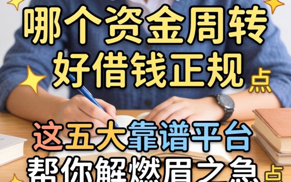 急需资金周转？哪个网络平台好借钱正规点？这五大靠谱平台帮你解燃眉之急