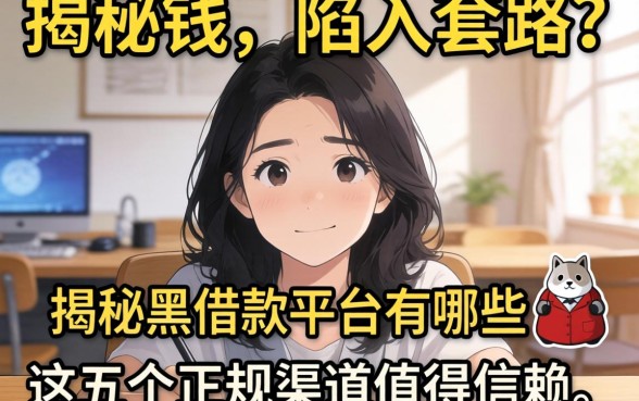 急需用钱却陷入套路？揭秘黑借款平台有哪些，这五个正规渠道值得信赖
