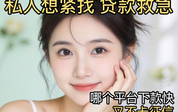 手头紧想找私人贷款救急,哪个平台下款快又不卡征信?