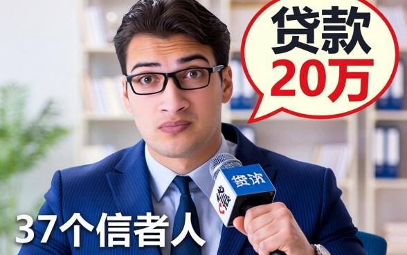 有什么办法可以贷款20万？我采访了37个借款人后发现的真相