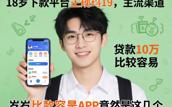 我试遍了主流渠道，发现18岁下款平台正规且贷款10万比较容易的app竟然是这几个