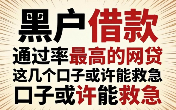 揭秘黑户借款通过率最高的网贷，这几个口子或许能救急