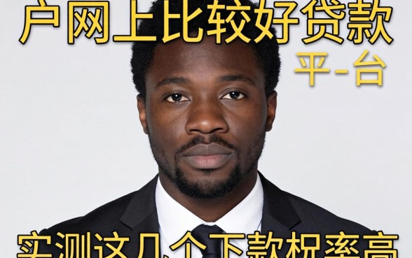 黑户网上比较好贷款的平台有哪些？实测这几个下款几率高