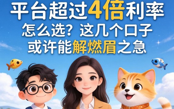 贷款平台超过4倍利率怎么选？这几个口子或许能解燃眉之急