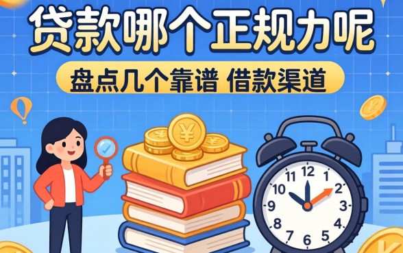 网上贷款哪个是正规的呢？盘点几个靠谱的借款渠道
