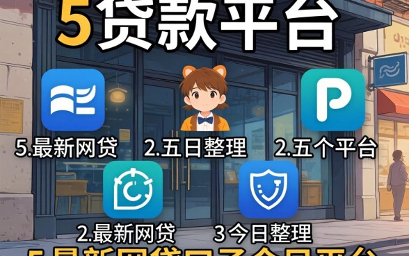 门槛底的贷款平台，罗列5个最新网贷口子今日整理这五个平台