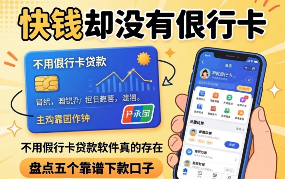 急需用钱却没有银行卡？不用银行卡贷款的软件真的存在吗？盘点五个靠谱下款口子
