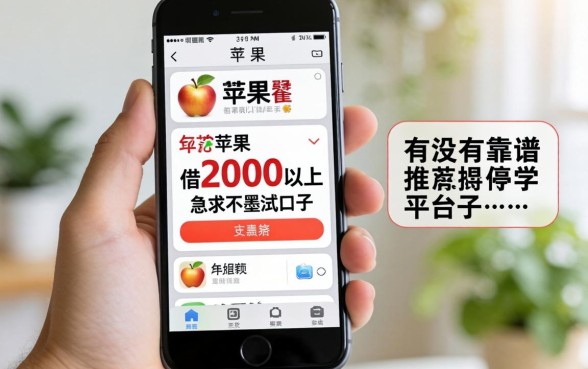 手持苹果手机想借2000以上,有没有靠谱的平台推荐?急求不墨迹的口子!