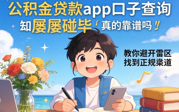 急需用钱却屡屡碰壁？公积金贷款app口子查询真的靠谱吗？教你避开雷区找到正规渠道