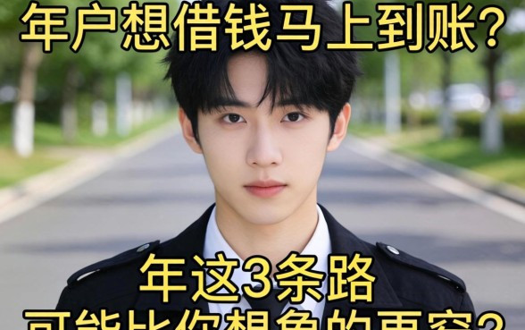 黑户想借钱马上到账？2026年这3条路可能比你想象的更窄