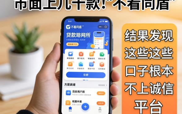 我试了市面上几十款所谓“不看同盾”的贷款软件，结果发现这些口子根本不上诚信平台