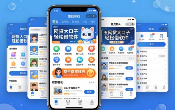 手机里面的借钱软件，整合五个网贷大口子轻松借软件