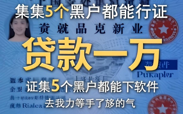 身份证贷款一万，归集5个黑户都能下的软件