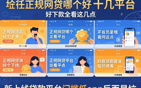 我试了十几个平台，发现正规网贷哪个好下款全看这几点，新上线贷款平台门槛低app反而是坑