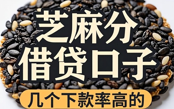芝麻分的借贷口子有哪些？整理了几个下款率高的