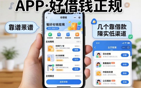 现在什么app好借钱正规？整理了几个靠谱的借款渠道