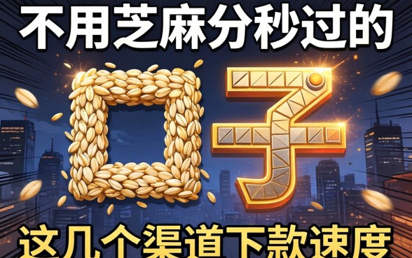 揭秘不用芝麻分秒过的口子,这几个渠道下款速度惊人