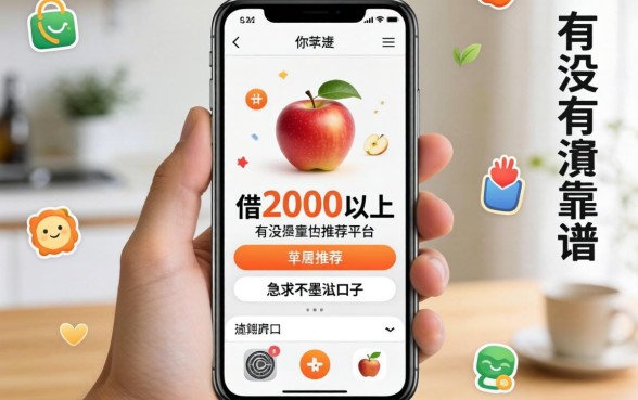 手持苹果手机想借2000以上,有没有靠谱的平台推荐?急求不墨迹的口子!