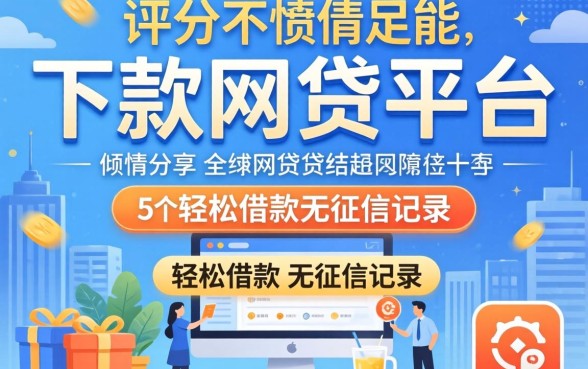 综合评分不足能下款的网贷平台,倾情分享5个轻松借款无征信记录的平台
