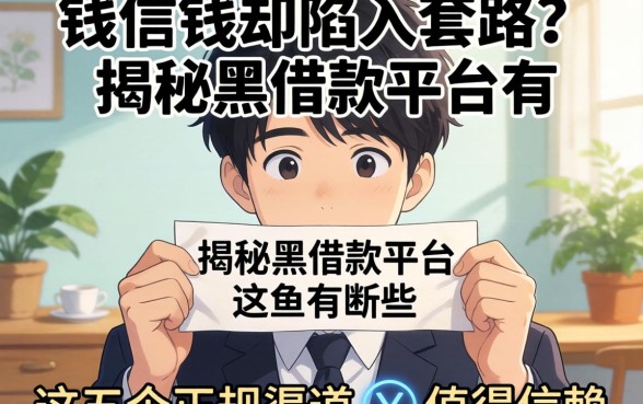 急需用钱却陷入套路？揭秘黑借款平台有哪些，这五个正规渠道值得信赖
