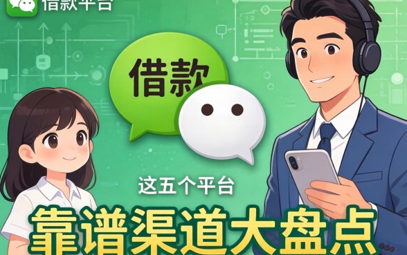 微信上面借款平台有哪些?靠谱渠道大盘点,这五个平台值得收藏