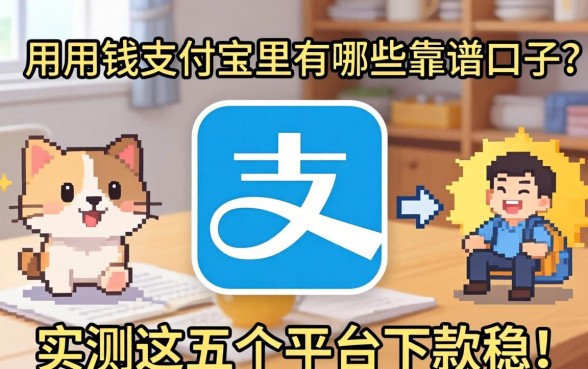 急用钱支付宝里有哪些靠谱口子？实测这五个平台下款稳！